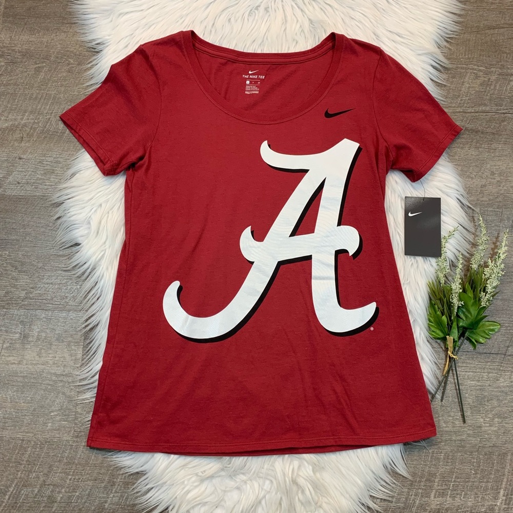 Nike Alabama Crimson Tide T-Shirt Logo Scoop Neck
